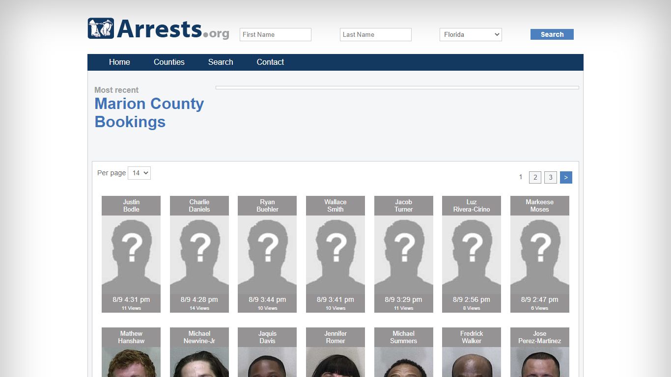 Marion County Arrests and Inmate Search